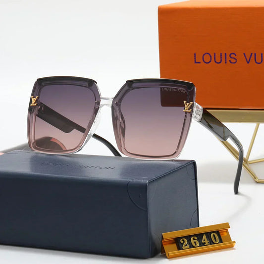 5 colors fashion simple two-color stitching polarized sunglasses