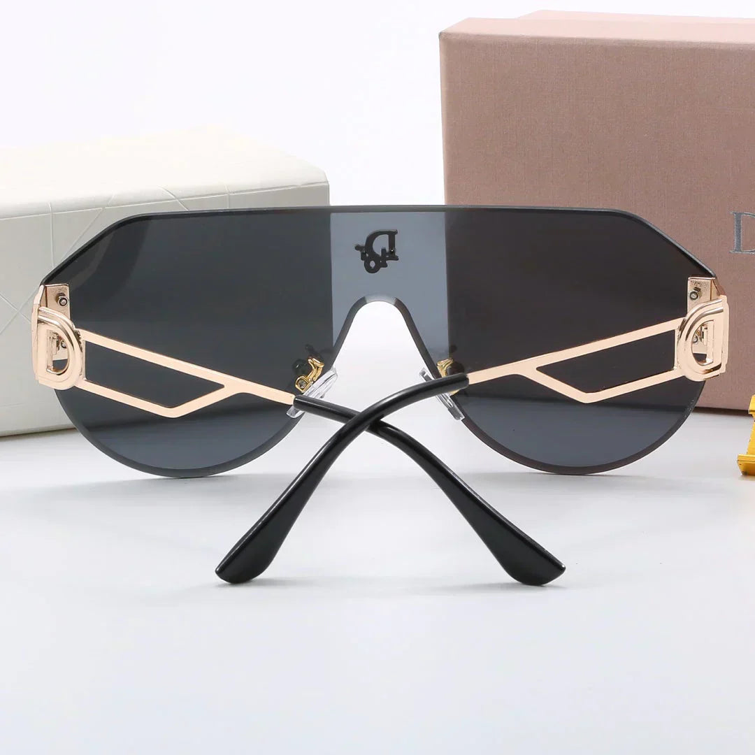 6-color fashion hollow temple sunglasses