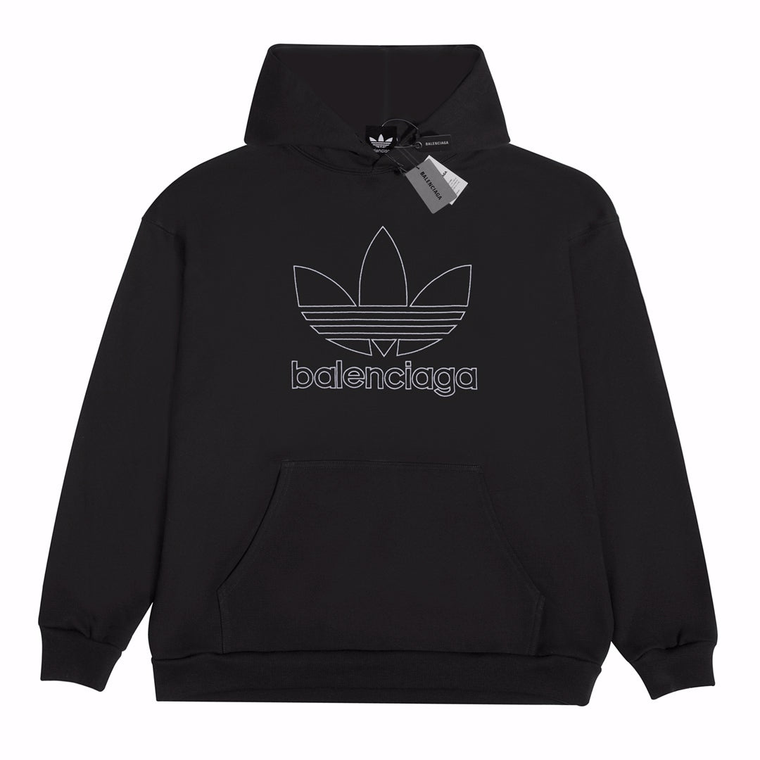 Hollow Printing Print Hoodie