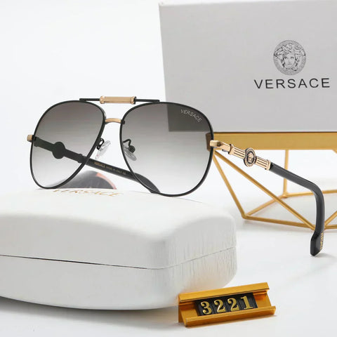 6 colors fashion oval double bridge frame polarized sunglasses