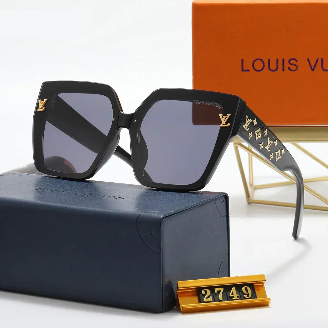 6 Colors Fashion Four Leaf Clover Print Leg Polarized Sunglasses