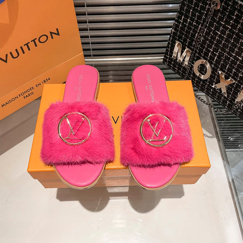 Fur Lock It Sandals