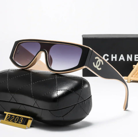 6-color fashion  letter temple polarized sunglasses