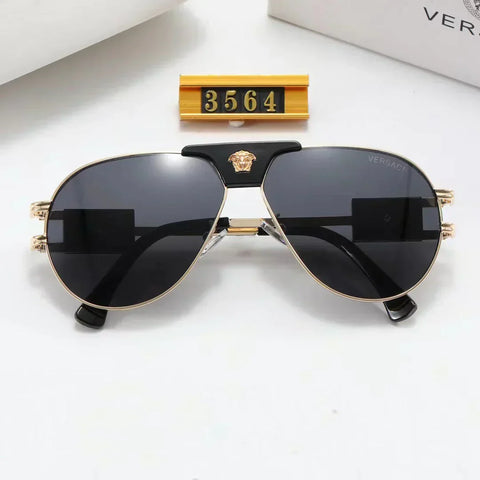 5-color fashion lion head temple sunglasses polarized glasses
