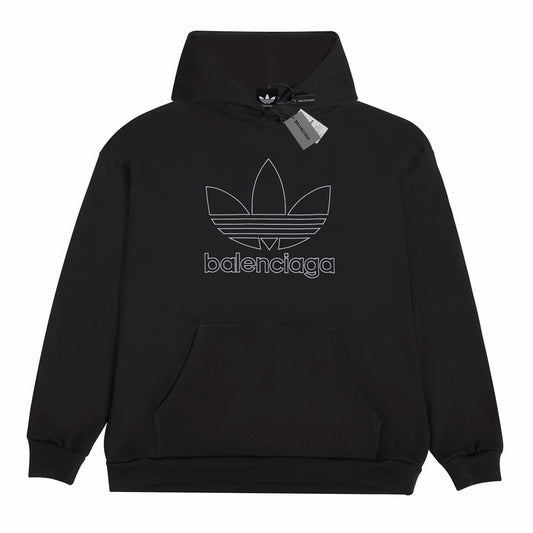 Hollow Printing Print Hoodie