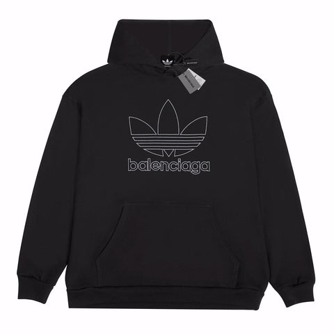 Hollow Printing Print Hoodie