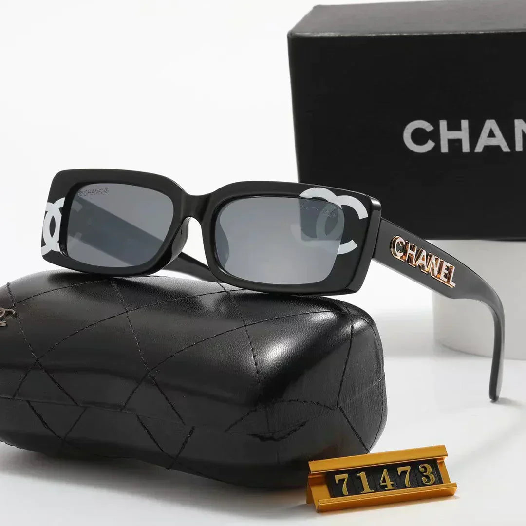 4-color fashion square frame polarized sunglasses