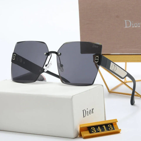 4 color double rimless lens polarized sunglasses