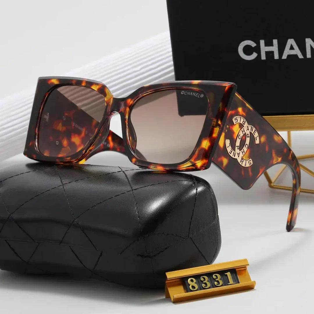 6-color fashion  letter temple polarized sunglasses
