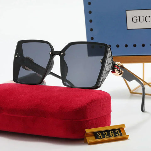 4 color luxury green and red printing polarized sunglasses