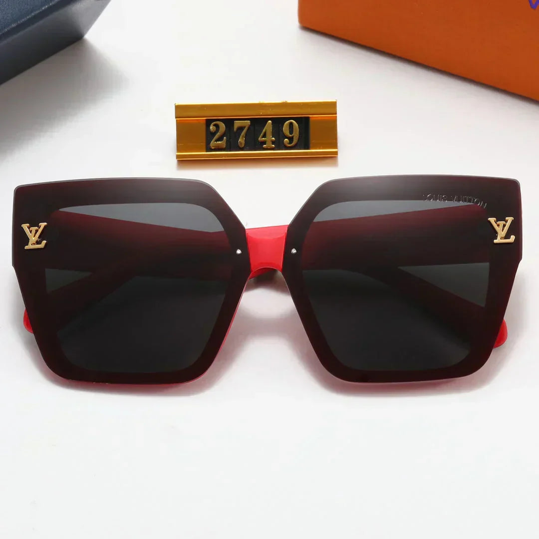6 Colors Fashion Four Leaf Clover Print Leg Polarized Sunglasses