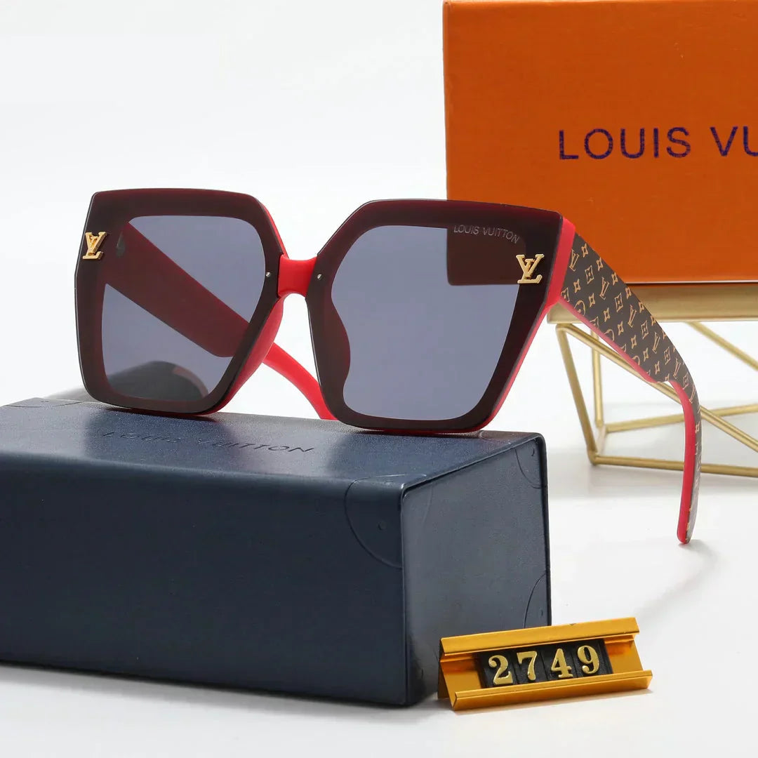 6 Colors Fashion Four Leaf Clover Print Leg Polarized Sunglasses