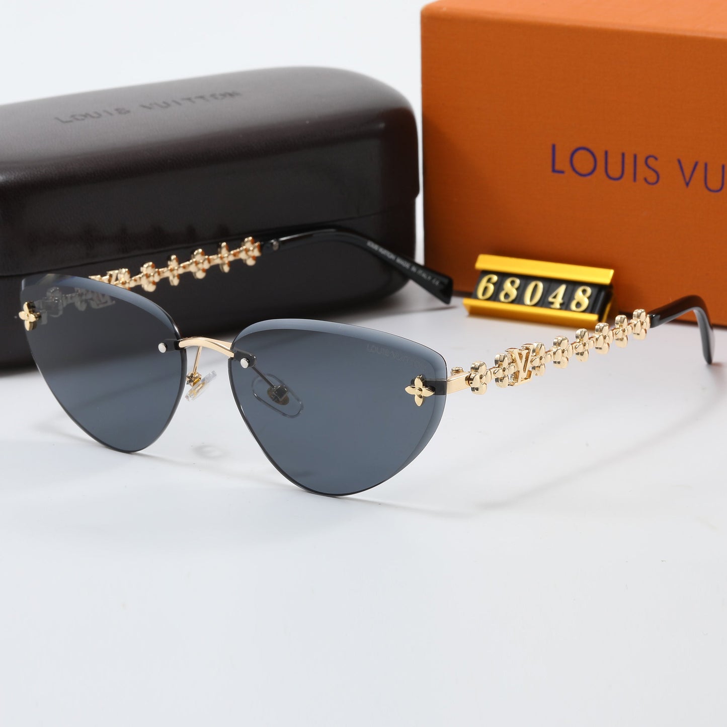 7 colors frameless trendy sunglasses  68048