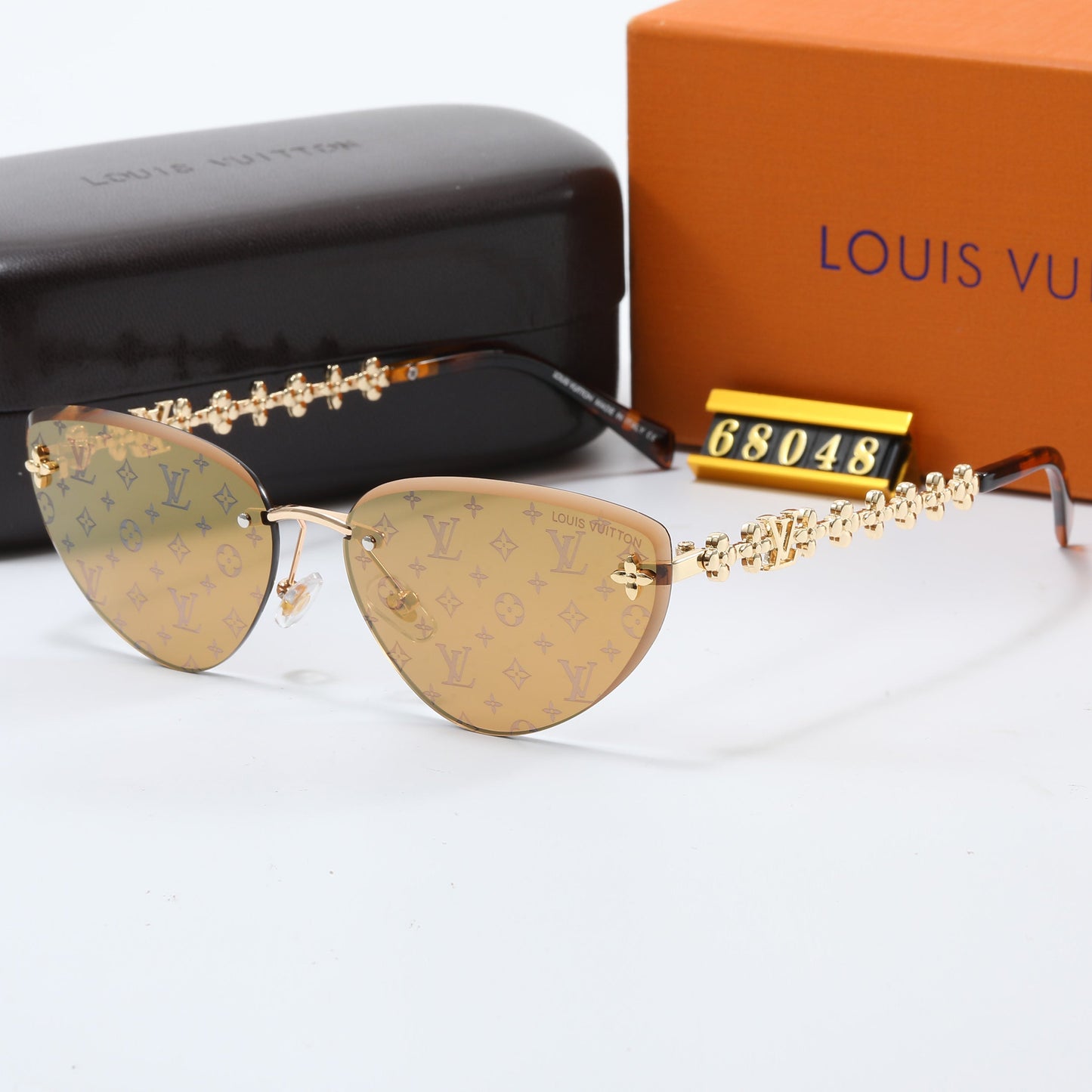 7 colors frameless trendy sunglasses  68048