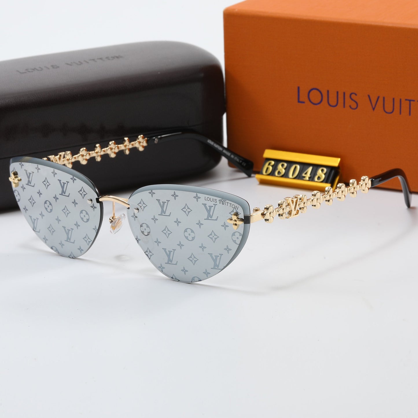 7 colors frameless trendy sunglasses  68048