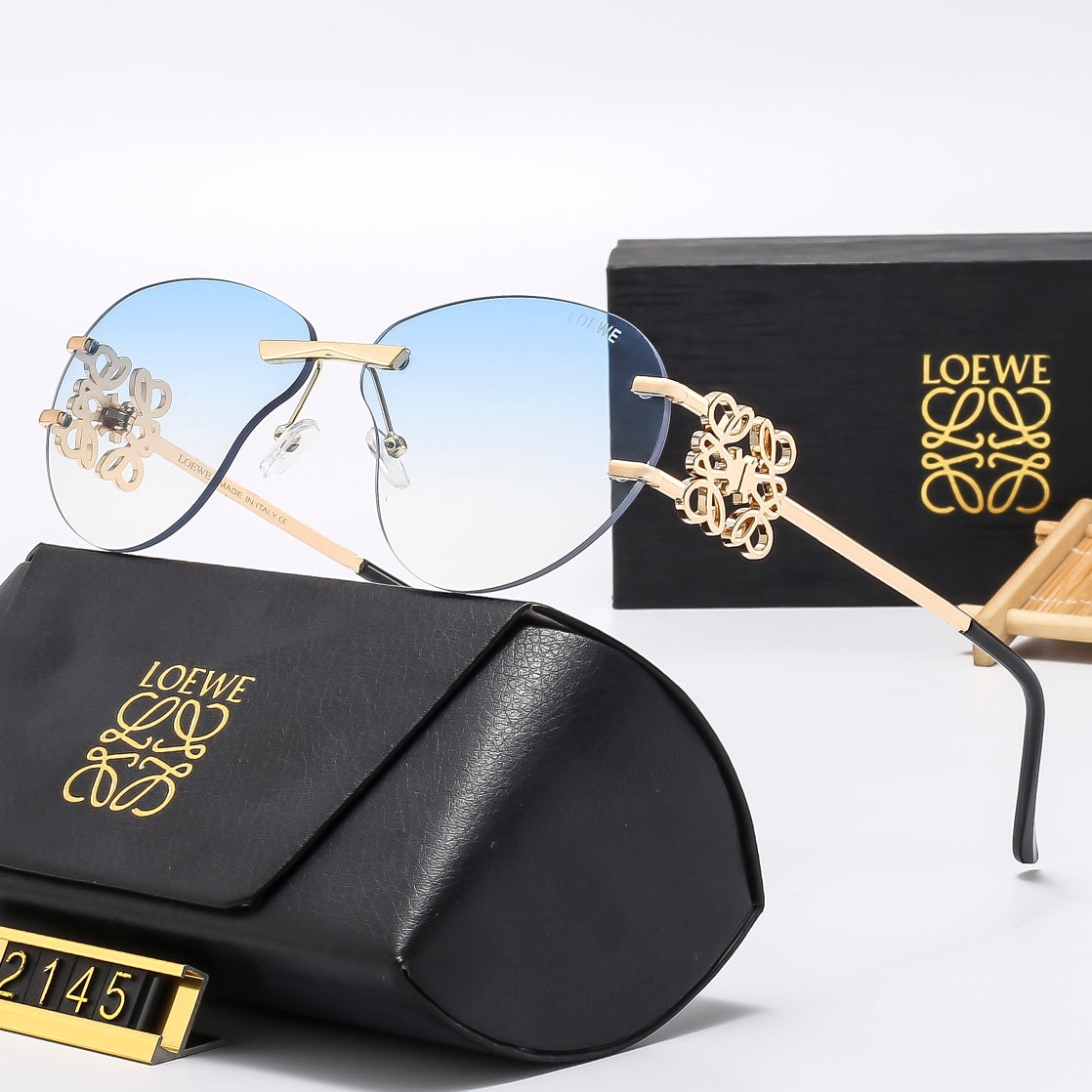 Multicolor trendy plain sunglasses  2145