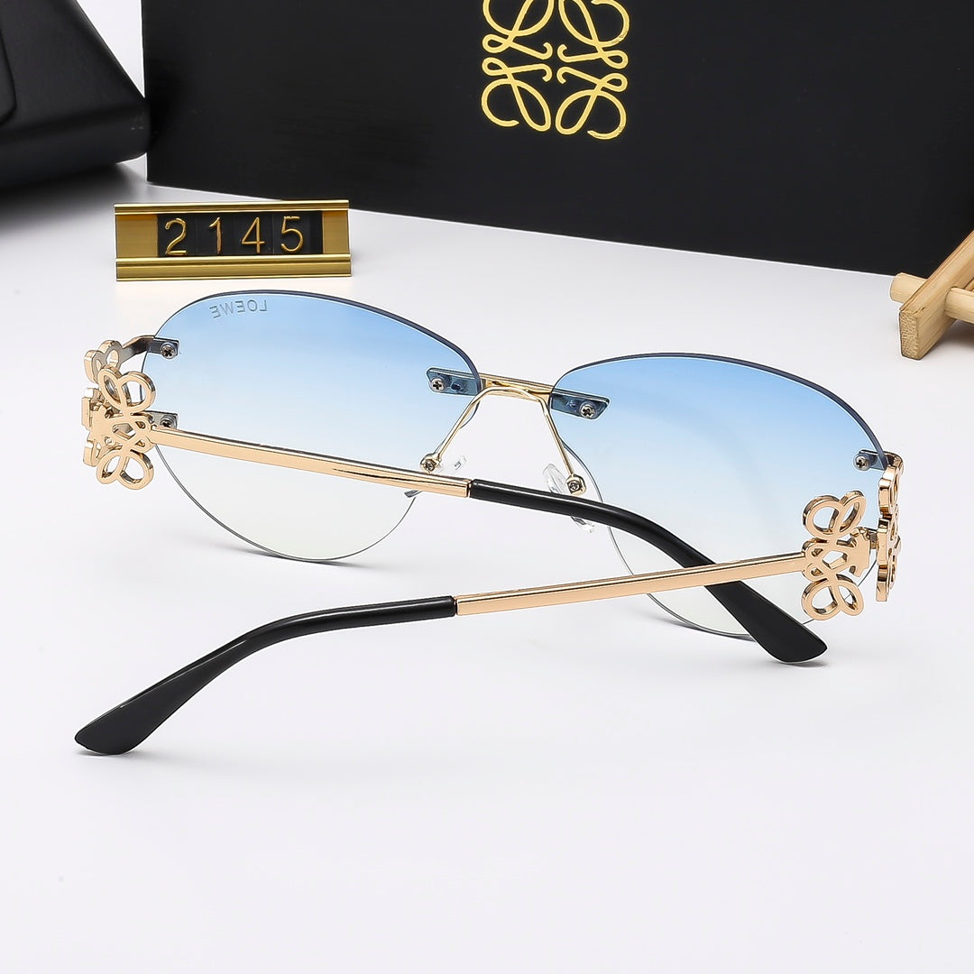 Multicolor trendy plain sunglasses  2145