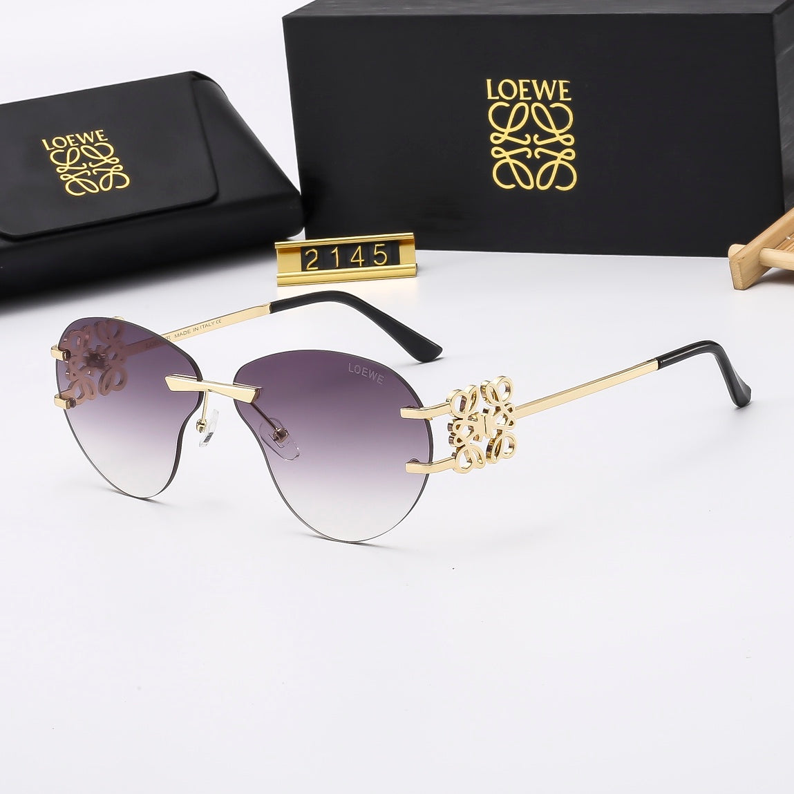 Multicolor trendy plain sunglasses  2145