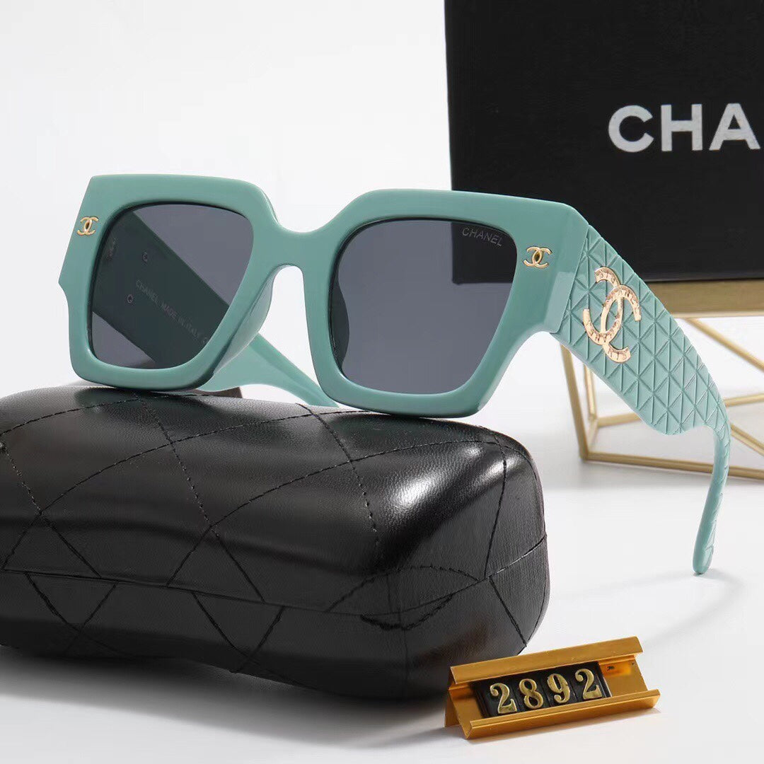 6 Colors Fashion Frame Big LOGO Sunglasses  2892