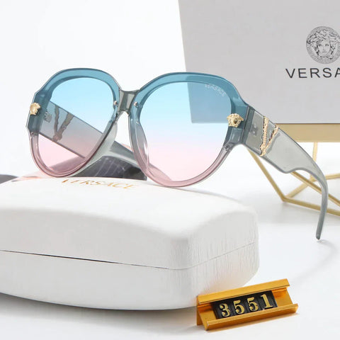 6-color fashion letter temple sunglasses polarized glasses