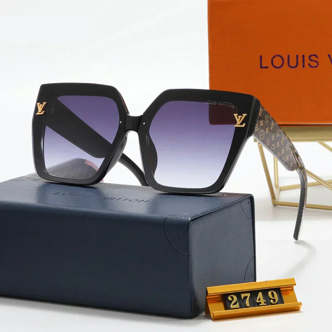 6 Colors Fashion Four Leaf Clover Print Leg Polarized Sunglasses