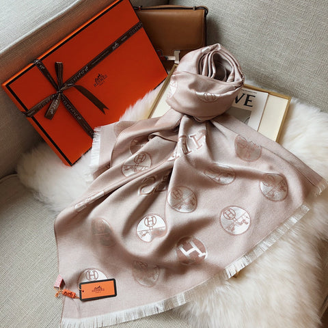 H Premium Tencel Cotton Jacquard Scarf