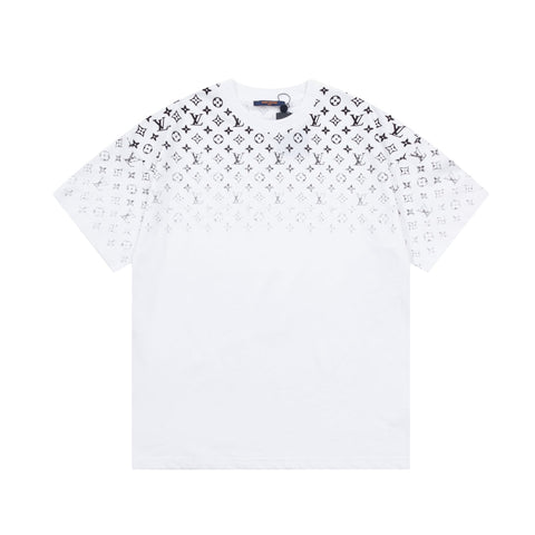 Gradient monogram print T-shirt